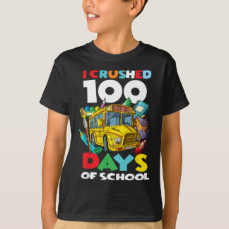 T-shirt J'ai écrasé 100 jours de l'école 100e jour de l'éc