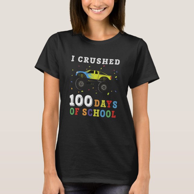 T-shirt J'Ai Écrasé 100 Jours D'École (Devant)