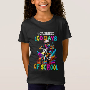 T-Shirt J'ai écrasé 100 jours d'école Motocross