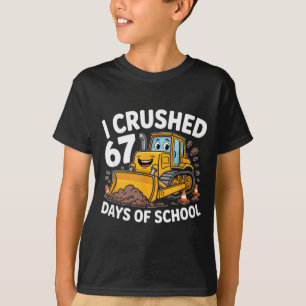 T-shirt J'ai écrasé 67 Jours D'école 67e Jour D'école Garç