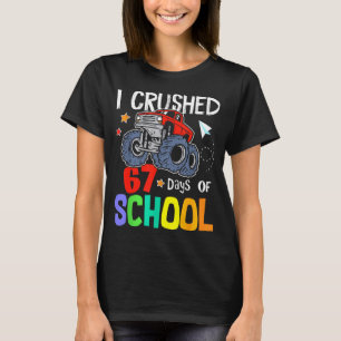 T-shirt J'ai écrasé le 67e jour de la rentrée monstre cami