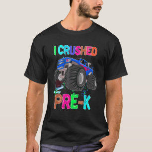 T-shirt J'Ai Écrasé Pré K Monster Vêtements De Camion Pour