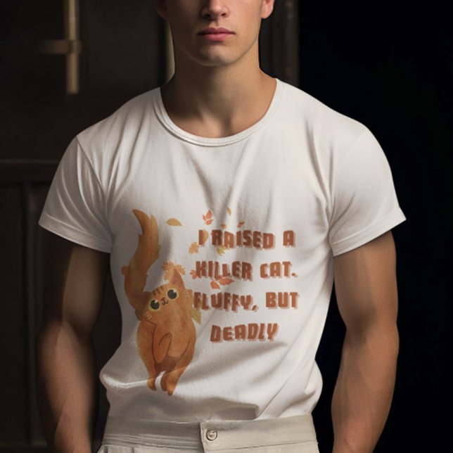 T-shirt J'ai élevé un chat orange un tueur Fluffy mais mor (Créateur téléchargé)