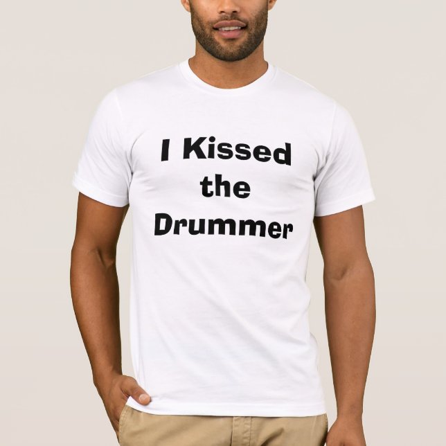 T-shirt J'ai embrassé le batteur (Devant)