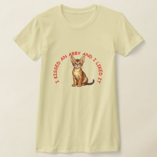T-shirt J'ai embrassé un chat abyssinien