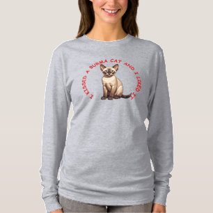 T-shirt J'ai embrassé un chat birman