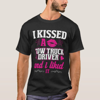 T-shirt J'Ai Embrassé Un Chauffeur De Camion Drôle Femme C