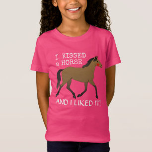 T-Shirt "J'ai embrassé un cheval et je l'ai aimé" avec le 