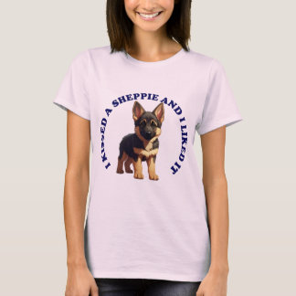 T-shirt J'ai embrassé un chiot berger allemand