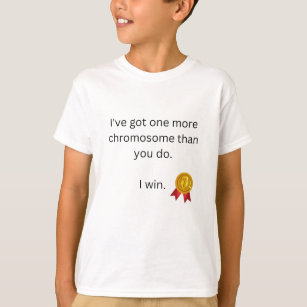 T-shirt J'ai encore une citation chromosomique avec du tex