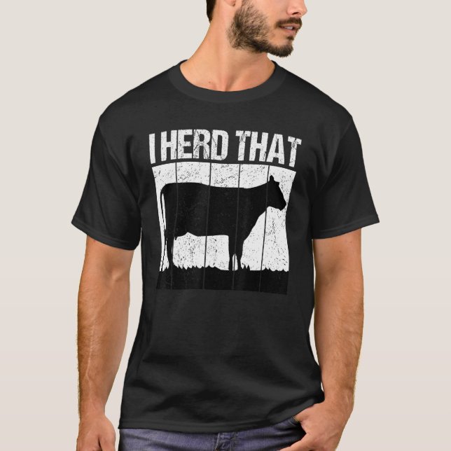 T-shirt J'ai entendu ce fermier de vaches (Devant)