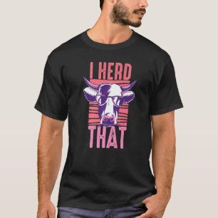 T-shirt J'ai entendu dire que ferme d'élevage de bovins po