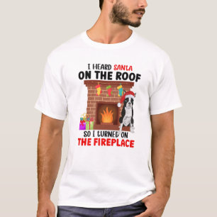 T-shirt J'Ai Entendu Père Noël Sur Le Toit Alors J'Ai Allu