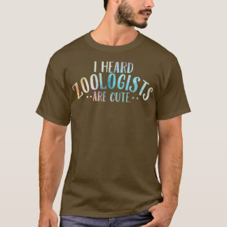 T-shirt J'Ai Entendu Que Les Zoologistes Sont Mignons