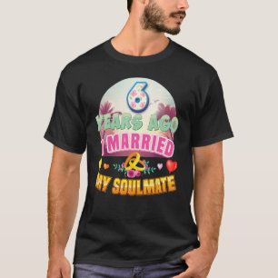 T-shirt J'Ai Épousé Mon Âne Il Y A 6 Ans 6ème Mariage Anni