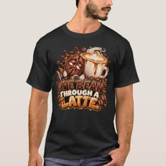 T-shirt J'ai épuisé mon quota de café, un jeu de mots drôl