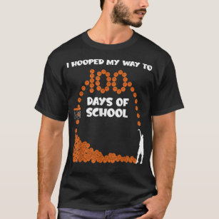 T-shirt J'Ai Espéré Mon Chemin À 100 Jours De Basket-Ball 