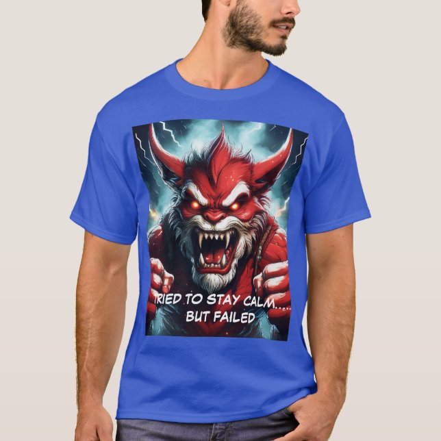 T-shirt J'ai essayé de rester calme (Devant)