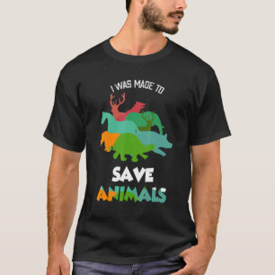 T-shirt J'Ai Été Fait Pour Sauver Animaux Vet Tech Vétérin