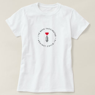 T-shirt J'ai été vacciné   Aiguille cardiaque Covid-19