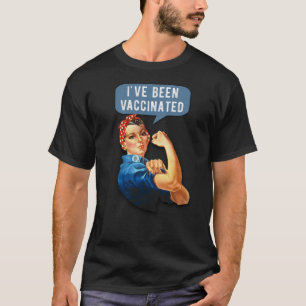 T-shirt J'ai été vacciné - Vaccinateur Vintage Riveter