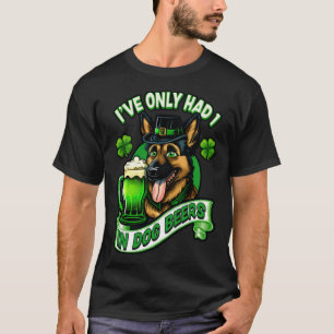 T-shirt Jai eu 1 en bières de chien berger allemand st pat