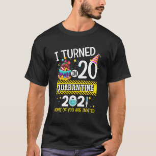 T-shirt J'Ai Eu 20 Ans En Quarantaine 20 Ans Hommes Femmes