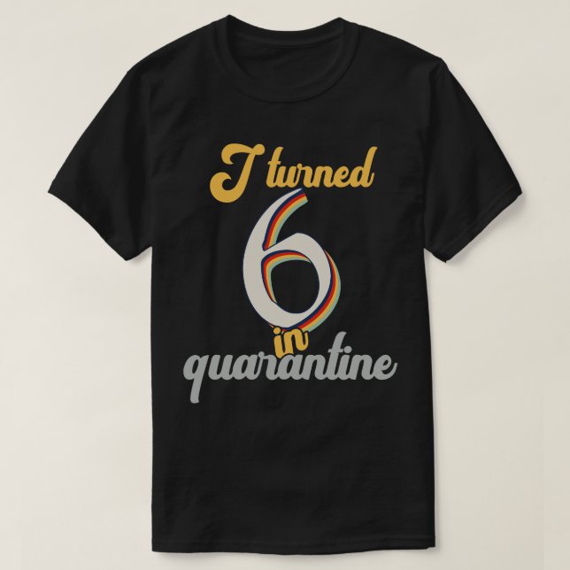T-shirt J'ai eu 6 ans en 6e anniversaire (Design devant)