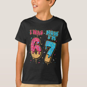T-shirt J'ai eu 7 ans pour mon anniversaire J'avais 6 ans 