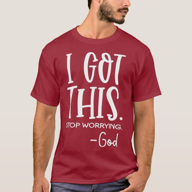 T-shirt J'ai eu cette arrêt inquiétant dieu (Devant)