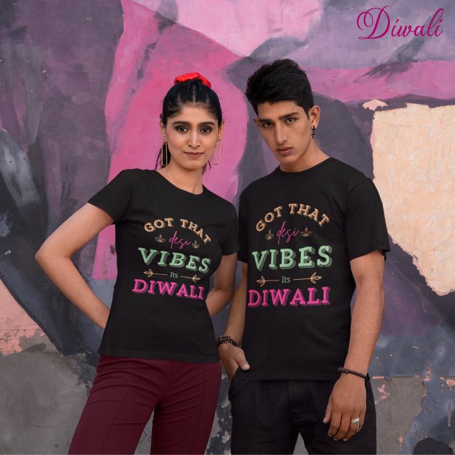 T-shirt J'ai eu des images de desi de Diwali (Créateur téléchargé)