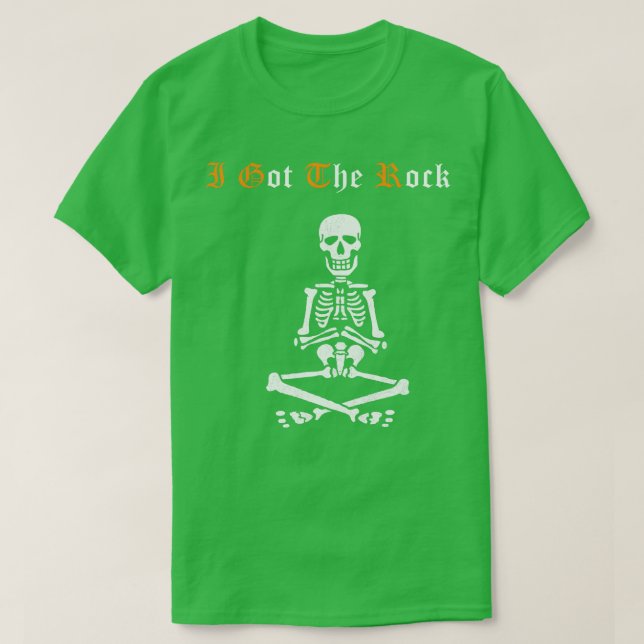 T-shirt J'ai eu le rocher Halloween Funny Party Tee Scary  (Design devant)