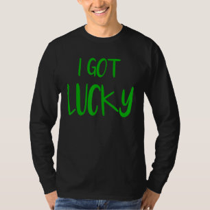 T-shirt J'Ai Eu Lucky Pregnancy Reveal Tee Couple St. Patr