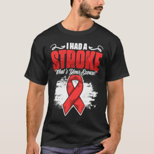 T-shirt J'Ai Eu Un Survivant De L'Attaque Rouge De Ruban L