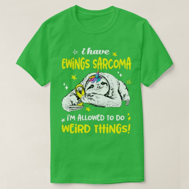 T-shirt J'ai Ewings Sarcoma im autorisé à faire des choses (Design devant)