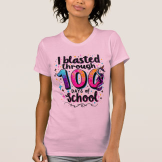 T-shirt J'ai explosé les 100 jours d'école licorne