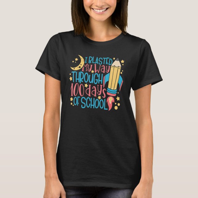 T-shirt J'ai explosé mon chemin à travers 100 jours d'écol (Devant)