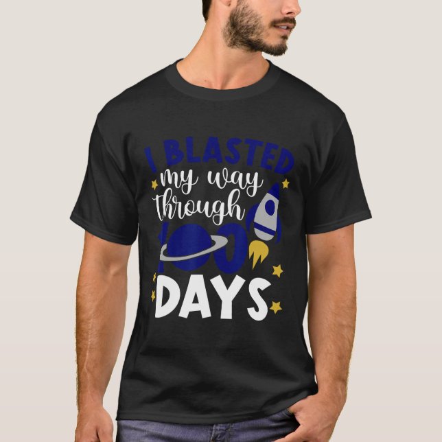 T-shirt J'ai explosé mon chemin à travers 100 jours d'écol (Devant)