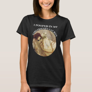 T-SHIRT J'AI FAIT CA DANS LA LITIÈRE DE MA COPINE
