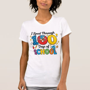 T-shirt J'ai filé à travers 100 jours d'école Gamer garçon