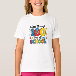 T-shirt J'ai filé à travers 100 jours d'école Gamer garçon