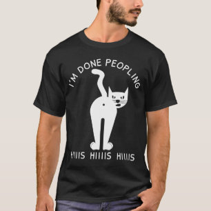 T-shirt J'ai fini Peopling Chat en colère