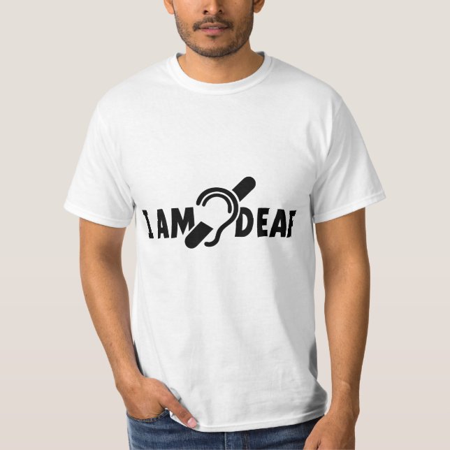 T-shirt J'ai fini. Restreint Hearing. Doux, malentendants (Devant)