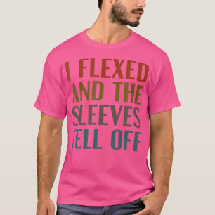 T-shirt J'ai Flexé Manches Tombé De Funny Body Builder Pes