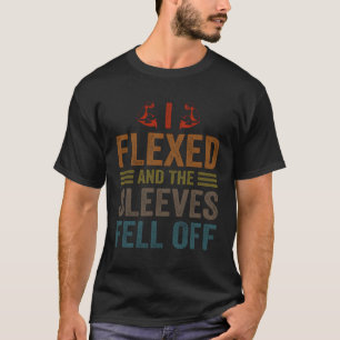 T-shirt J'ai Flexé Manches Tombé De Funny Body Builder Pes