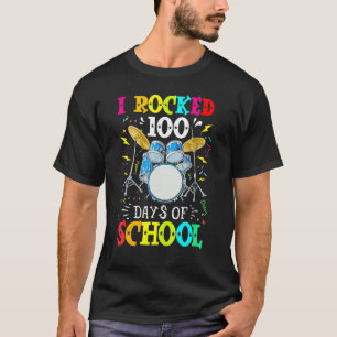 T-shirt J'Ai Frappé 100 Jours De Tambours Scolaires Musiqu