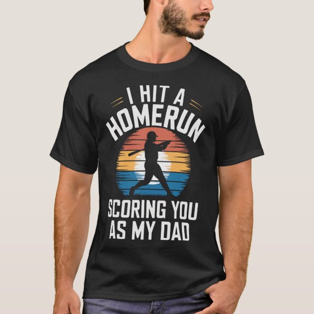 T-shirt J'ai frappé un coup de circuit en marquant votre p (Devant)