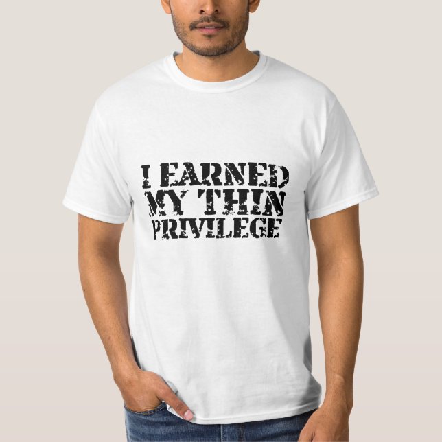 T-shirt J'ai gagné la pièce en t de mes hommes minces de (Devant)