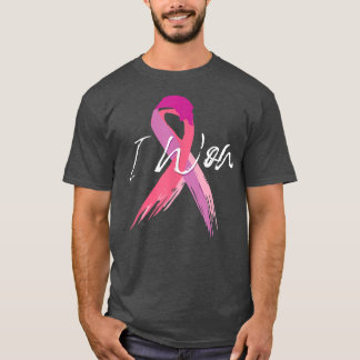 T-shirt J'ai gagné le soutien de sensibilisation au cancer
