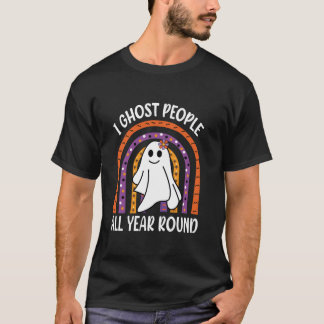 T-shirt J'Ai Ghost People Toute L'Année Funky Rainbow Ghos